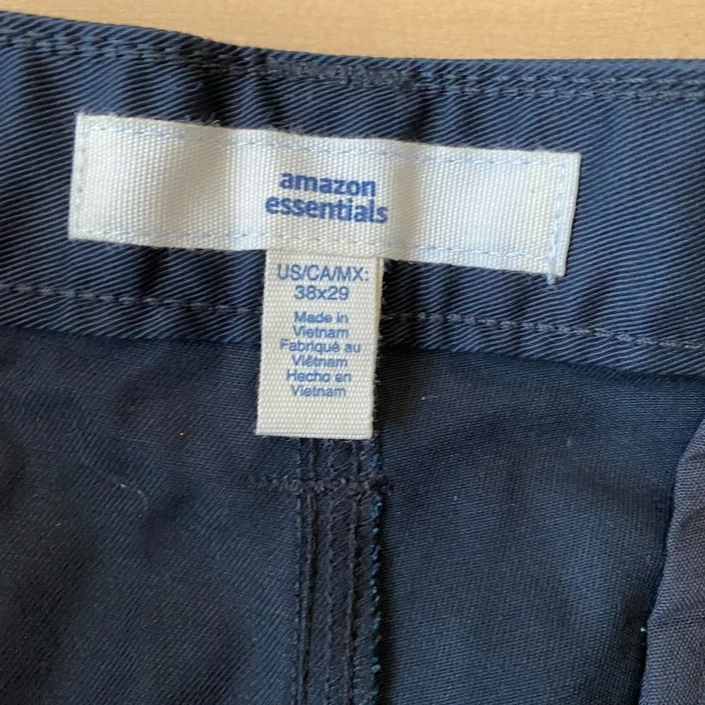 Amazon Essentials Black pants 38x29 classic fit